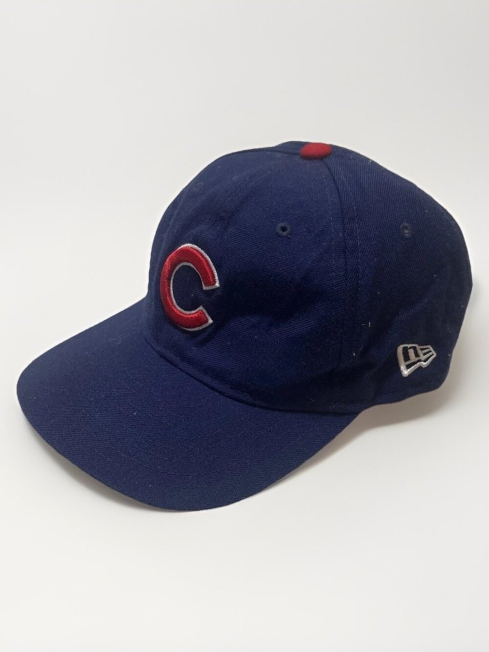 Vintage Chicago Cubs Logo Athletic MLB Snapback Hat Blue Red Baseball Cap